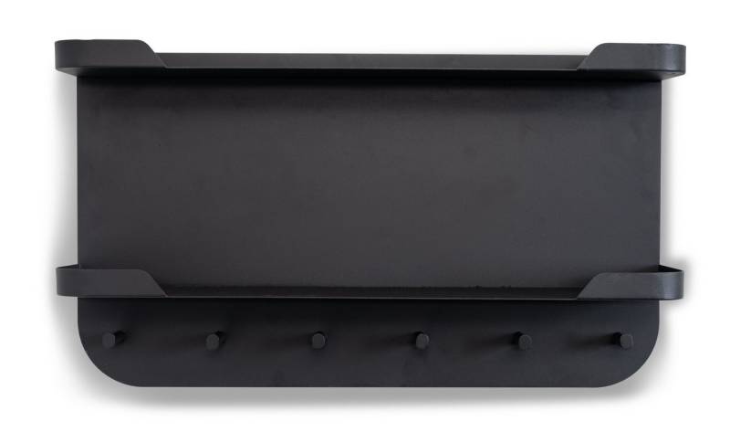 M2 Kollektion Garderobenleiste 6 Haken, 2 Böden, anthrazit, Metall - 70x40x12cm (BxHxT) von M2 Kollektion