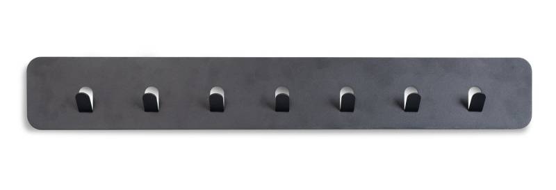M2 Kollektion Garderobenleiste 7 Haken, anthrazit, Metall - 70x10x3cm (BxHxT) von M2 Kollektion