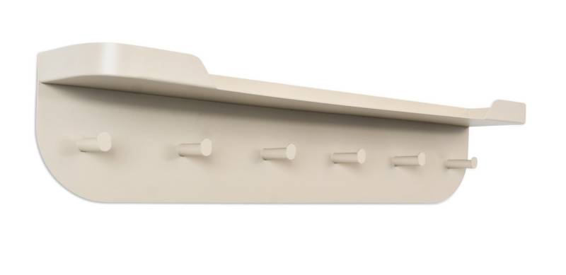 M2 Kollektion Garderobenleiste in cremeweiß, Metall - 70x15x12cm (BxHxT) von M2 Kollektion