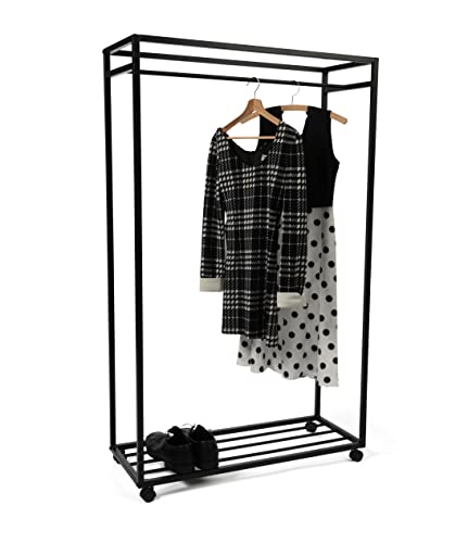 M2 Kollektion Kleiderständer Andorra 4 in schwarz, B/H/T = 90x150x35cm von M2 Kollektion