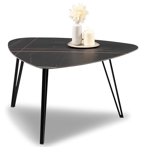 M2 Kollektion Liv 3 – Moderner Couchtisch 68x83x45 cm | Gesinterte Steinplatte & stabiles Metallgestell | Kratzfest, hitzebeständig & pflegeleicht | Dreieckiges Design mit abgerundeten Ecken M2 Kollektion Liv 3 – Moderner Couchtisch 68x83x45 cm | Gesinterte Steinplatte & stabiles Metallgestell | Kratzfest, hitzebeständig & pflegeleicht | Dreieckiges Design mit abgerundeten Ecken von M2 Kollektion