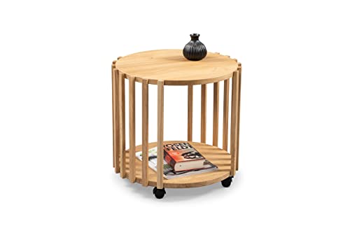 M2 Kollektion Beistelltisch Mats 1 in braun, H/D=50/70cm von M2 Kollektion