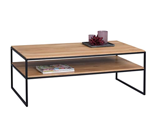 M2 Kollektion Mika 3 Couchtisch, Holz, braun, Länge 110cm, Breite 60cm, Höhe 42cm von M2 Kollektion