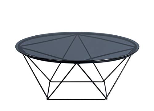 M2 Kollektion Nairo 2 Couchtisch/Beistelltisch, Glas, grau, Durchmesser 90cm, Höhe 36cm M2 Kollektion Nairo 2 Couchtisch/Beistelltisch, Glas, grau, Durchmesser 90cm, Höhe 36cm von M2 Kollektion