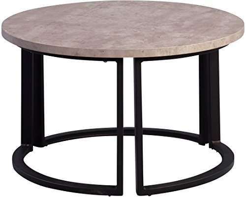 M2 Kollektion New York 1 Couchtisch, Holzdekor, Dekor Betonoptik, H=36 D=60 cm M2 Kollektion New York 1 Couchtisch, Holzdekor, Dekor Betonoptik, H=36 D=60 cm von M2 Kollektion