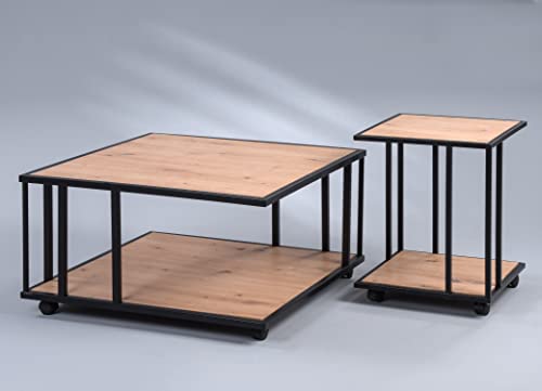M2 Kollektion Couchtisch Paris 2 in Artisaneiche, B/H/T = 75x41x75cm von M2 Kollektion