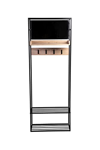 M2 Kollektion Garderobe Peru in schwarz, B/H/T = 65x180x30cm von M2 Kollektion