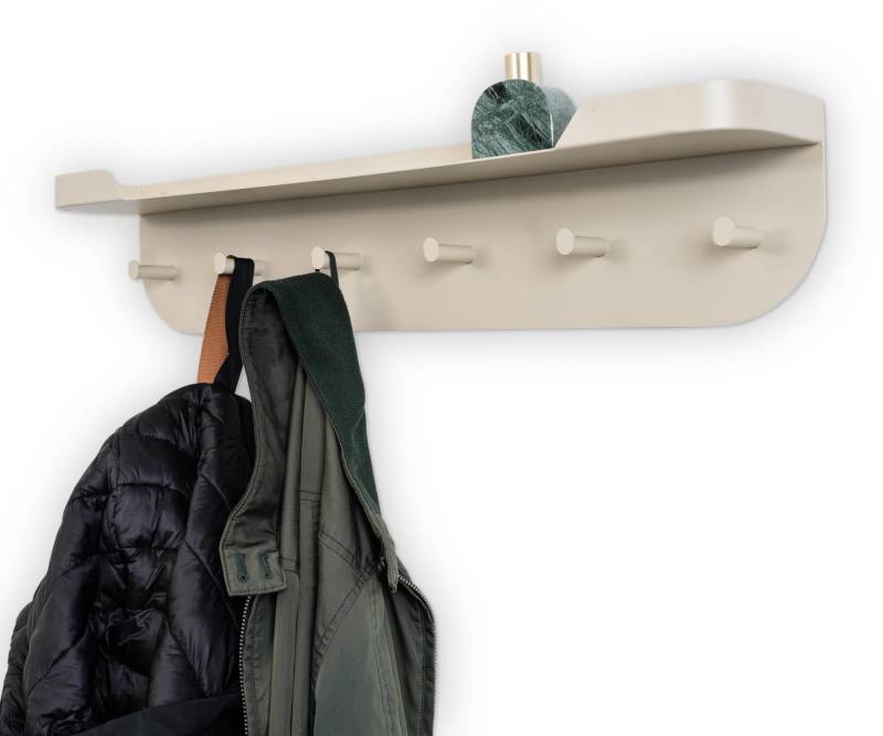 M2 Kollektion Wandgarderobe JIL ca. B70 H15 T12 cm in Metall anthrazit von M2 Kollektion