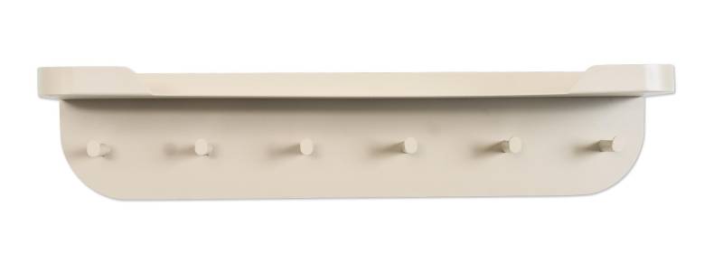 M2 Kollektion Wandgarderobe JIL ca. B70 H15 T12 cm in Metall cremeweiß von M2 Kollektion