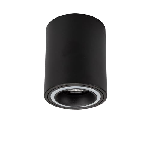 M2 OUTLET Aufbaurahmen: LED Aufbaustrahler Genius 6041 rund schwarz für LED Spot, normale Halogen von M2 OUTLET