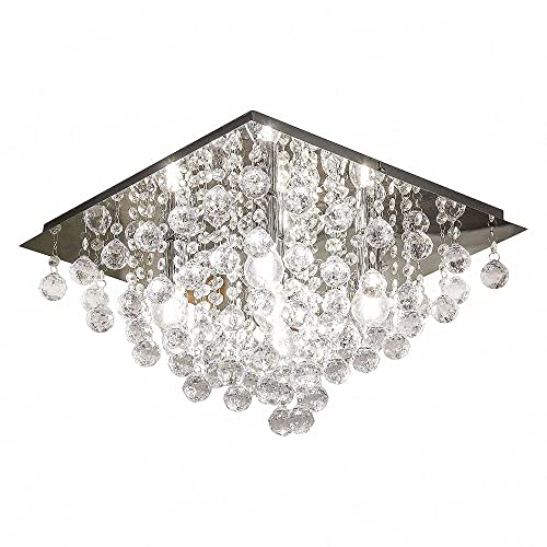 M2 OUTLET Deckenleuchte CRIS 10152 Ø42CM Chrom pol., klar mit Besätzen von M2 OUTLET