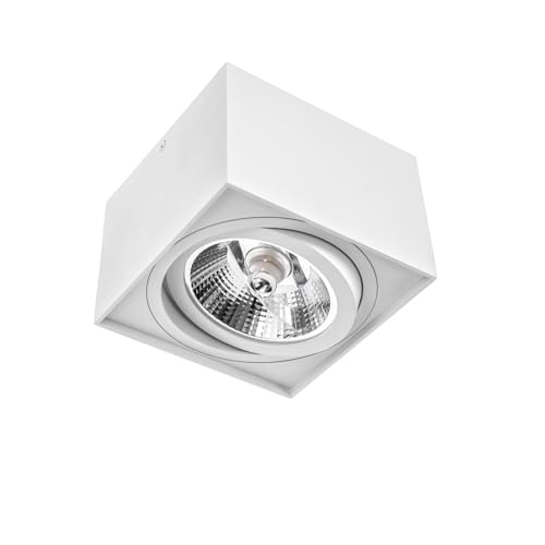 Spectrum Deckenstrahler Weiß AR111 GU10 IP20 Quadratisch von M2 OUTLET