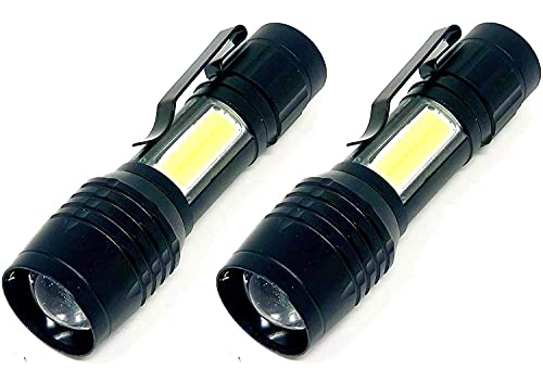 Mini Polizei Taschenlampe I Swat I Wiederaufladbare Handlampe I starke Leuchtkraft I Akku I 2 Stück Mini Polizei Taschenlampe I Swat I Wiederaufladbare Handlampe I starke Leuchtkraft I Akku I 2 Stück von M2 TEC