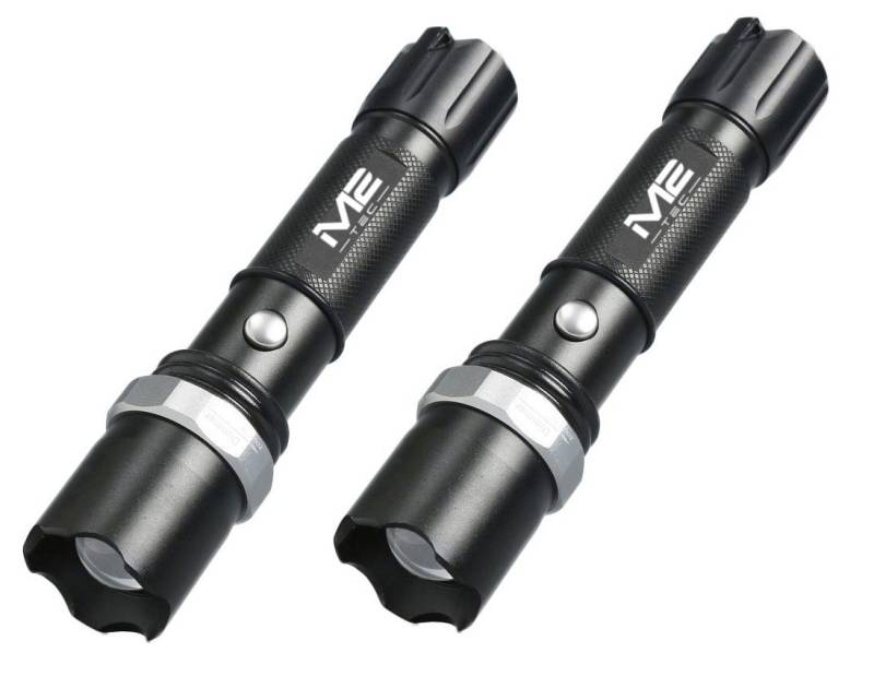 Qivee LED Taschenlampe 007 (Set, 2-St., Set mit 2 Stück), LED, USB Ladefunktion von Qivee