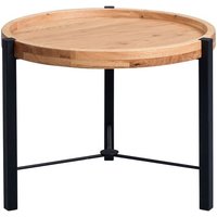 Couchtisch "Opus 1" Wildeiche Echtholz - D=50cm, H=39cm von M2
