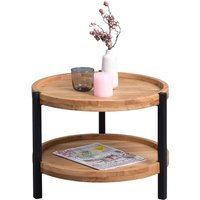 Couchtisch mit Ablage "Alva 1" Wildeiche Echtholz von M2