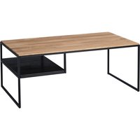 Couchtisch mit Ablage "Lias" in Wildeiche massiv - B/H/T=110x42x60cm von M2