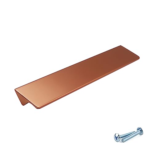 M4TEC Fingerzug-Griffe aus Metall Moderne Küchentürgriffe Schrankzuggriffe Schubladen-Ziehgriffe Schlafzimmer Bad Möbelgriffe. Serie VD8: 128 mm BA Roségold M4TEC Fingerzug-Griffe aus Metall Moderne Küchentürgriffe Schrankzuggriffe Schubladen-Ziehgriffe Schlafzimmer Bad Möbelgriffe. Serie VD8: 128 mm BA Roségold von M4TEC
