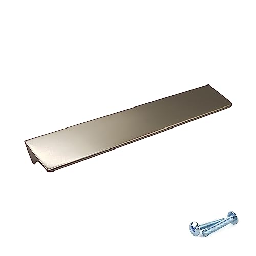 M4TEC Fingerzug-Griffe aus Metall Moderne Küchentürgriffe Schrankzuggriffe Schubladen-Ziehgriffe Schlafzimmer Bad Möbelgriffe. Serie VD8: 704/356 mm BA Chrom von M4TEC