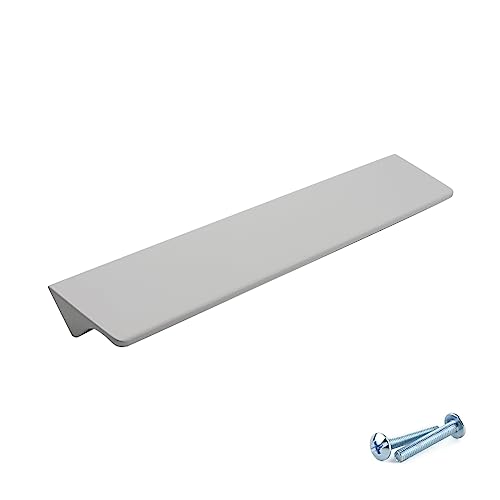 M4TEC Fingerzug-Griffe aus Metall Moderne Küchentürgriffe Schrankzuggriffe Schubladen-Ziehgriffe Schlafzimmer Bad Möbelgriffe. Serie VD8: 96 mm BA Weiß von M4TEC