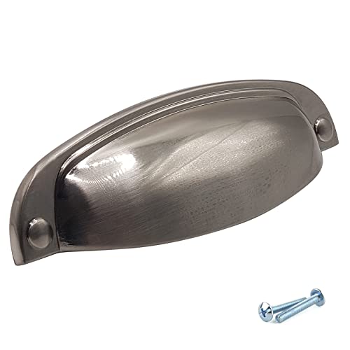 M4TEC Muschelgriff Schalengriff Möbelgriff Schubladengriff Schlafzimmer Küchenschrank Edelstahl. VD8 Serie: 96 mm BA 10er Pack von M4TEC