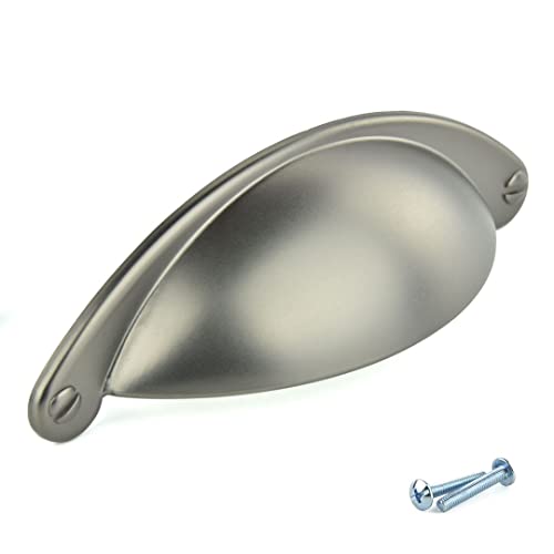 M4TEC Muschelgriff Schalengriff Möbelgriff Schubladengriff Schlafzimmer Küchenschrank Satin Schwarz. Z3 Serie: 64 mm BA von M4TEC