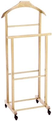 MA MAISON Doppelter Kleiderständer aus Buchenholz, 43 x 33 x 105 cm, um Ihre Kleidung in perfektem Zustand zu halten – elegant und funktional in allen Umgebungen (Einzelbett, Buche Natur) von MA MAISON