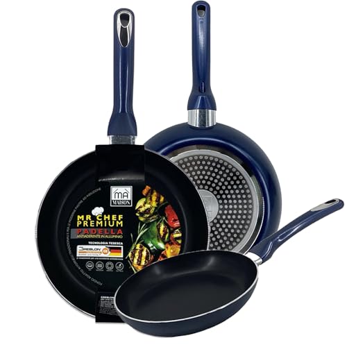 MA MAISON Mr Chef Premium Antihaft-Pfanne aus Aluminium zum Kochen – geeignet für Gas, Induktion, Keramik und Elektroherde – kratzfest + rutschfester Griff (Ø 30 cm) von MA MAISON