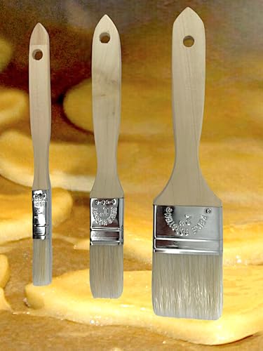 3 x SET MAAJ KUCHENPINSEL/BACKPINSEL AUS HOLZ MIT NATURBORSTEN - MADE IN GERMANY - mini 0,5" + medium 1" + maxi 2" 3 x SET MAAJ KUCHENPINSEL/BACKPINSEL AUS HOLZ MIT NATURBORSTEN - MADE IN GERMANY - mini 0,5" + medium 1" + maxi 2" von MAAJ