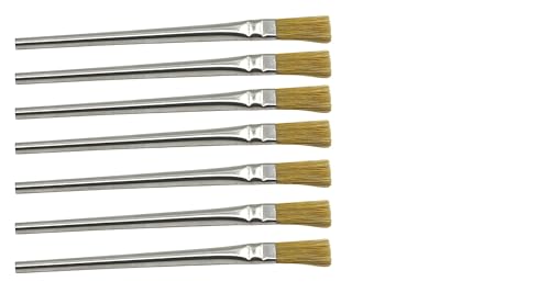 7 x Set MAAJ LÖTWASSERPINSEL/HÜLSENPINSEL mini 12 cm FLUSSMITTELBÜRSTE ZUM LÖTEN - Made IN Germany von MAAJ