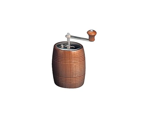 MAAJ® PFEFFERMÜHLE IN FASS-FORM MIT KURBEL BUCHE WALNUSS dunkel schwarz von MAAJ