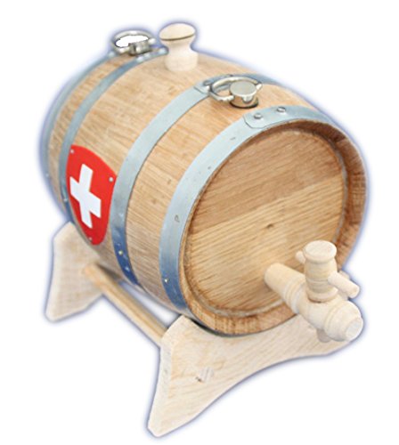 MAAJ® getoastetes WEINFASS 700ml "Marketender/Bernhardiner" WINZER-BÖTTCHER-QUALITÄT AUS FRANZÖSICHER EICHE - MADE IN PORTUGAL von MAAJ