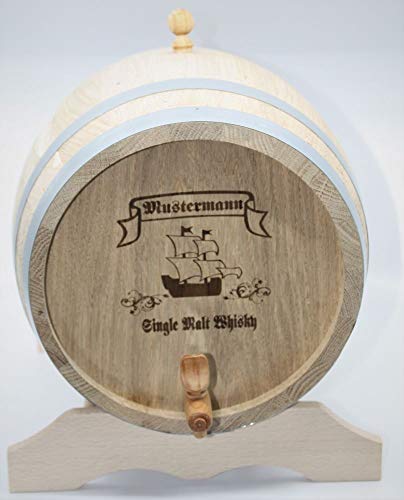 MAAJ 10 L WEINFASS MIT WUNSCHGRAVUR - GESCHENK-IDEE/WHISKYFASS/SCHNAPSFASS AUS EICHENHOLZ von MAAJ