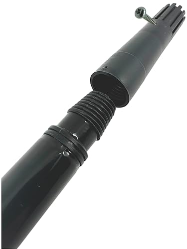 MAAJ DUSCHABZIEHER WASSERSCHIEBER 45/60 cm ABZIEHER MOOSGUMMI + Metall (Teleskopstiel+Adapter+1xSchraube) von MAAJ