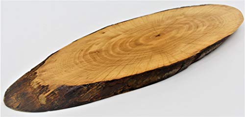 MAAJ HOLZBRETT MIT RINDE 3 GRÖSSEN AUS ITALIEN ERLENHOLZ GEÖLT GRAVIERBAR (maxi ca. 60cm) von MAAJ