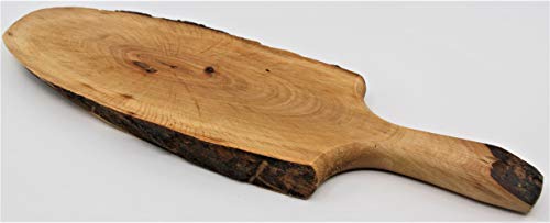 MAAJ HOLZBRETT MIT RINDE & GRIFF MINI/MAXI AUS ITALIEN ERLENHOLZ GEÖLT GRAVIERBAR (mini ca.36cm) von MAAJ