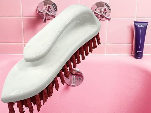 MAAJ Hygiene WASCHBÜRSTE/SCHEUERBÜRSTE MIT Griff Made IN Germany - HACCP - LEBENSMITTELECHT - SPÜLMASCHINENGEEIGNET - VEGAN - (Rot) von MAAJ