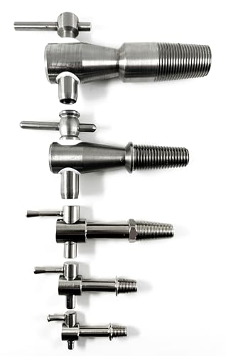 MAAJ METALL-ZAPFHAHN AUS EDELSTAHL ROSTFREI FÜR WEINFÄSSER in 5 verschiedenen Größen (Mini) von MAAJ