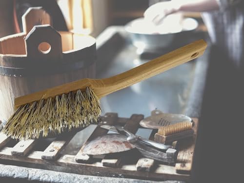 MAAJ STIELBÜRSTE 29/40/60 cm LANGSTIEL 3 HÄRTEGRADE - VEGAN - PLASTIKFREI - Made IN Germany (29 cm Union) von MAAJ