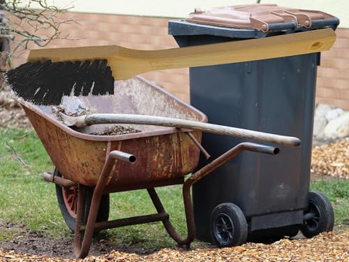 MAAJ STIELBÜRSTE 29/40/60 cm LANGSTIEL 3 HÄRTEGRADE - VEGAN - PLASTIKFREI - Made IN Germany (40 cm Arenga) von MAAJ