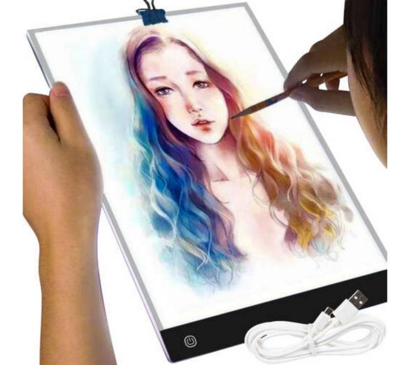 MAALEO Skizzenblock A4-Zeichenbrett mit USB-Kabel und Augenschutzfunktion Mobil, Augenschutzfunktion und USB-Stromversorgung für mobile Nutzung. von MAALEO