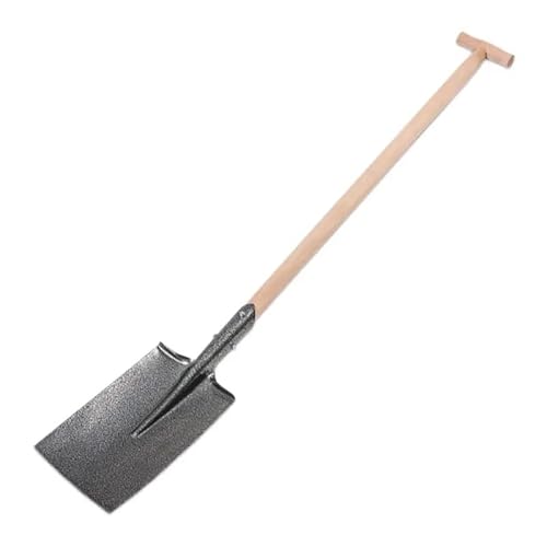 MAAN Spaten Gartenspaten Gärtnerspaten Rund Holzstiel Feldspaten T-Griff 19 x 30 x 135 cm Lux von MAAN