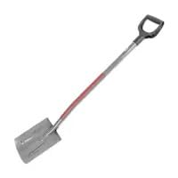 MAAN Spaten Gartenspaten Gärtnerspaten Rund Metallstiel Feldspaten Geradespaten 49 HRC 19 x 26 x 118 cm Profi Expert von MAAN