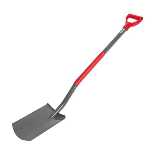MAAN Spaten Gartenspaten Gärtnerspaten Spitzspaten Metallstiel Feldspaten Geradespaten 50 HRC 19 x 29 x 118 cm Profi von MAAN