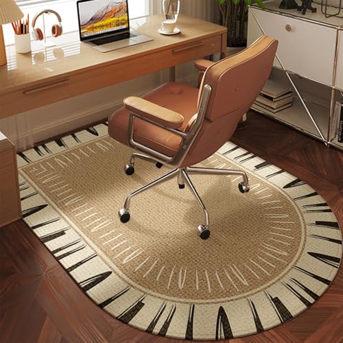 MAAOBR Bodenschutzmatte Bürostuhl, Bodenschutzmatte Teppich für HartböDen Schutzmatte Bürostuhl Unterlage Schreibtischstuhl rutschfest Teppich Büro Kratzfest(Braun,100x120CM) von MAAOBR