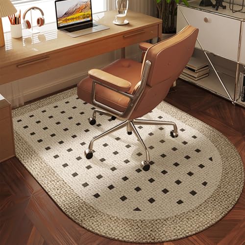 MAAOBR Bodenschutzmatte Bürostuhl, Bodenschutzmatte Teppich für HartböDen Schutzmatte Bürostuhl Unterlage Schreibtischstuhl rutschfest Teppich Büro Kratzfest(Dark Brown,60x120CM) von MAAOBR