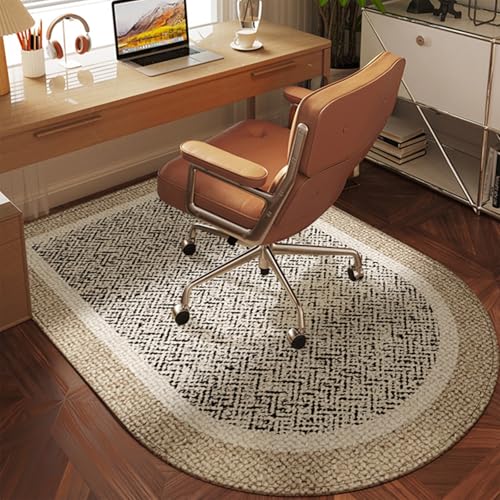 MAAOBR Bodenschutzmatte Bürostuhl, Bodenschutzmatte Teppich für HartböDen Schutzmatte Bürostuhl Unterlage Schreibtischstuhl rutschfest Teppich Büro Kratzfest(Light Brown,80x120CM) von MAAOBR
