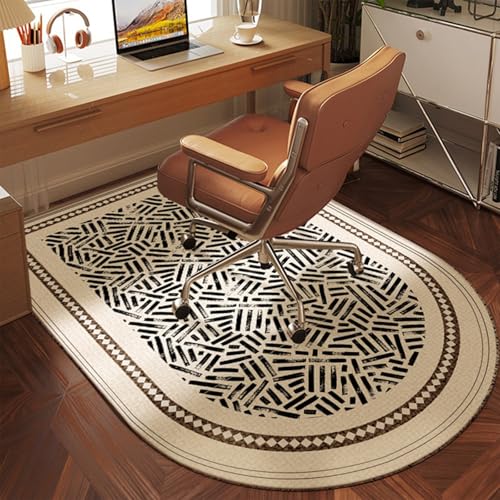 MAAOBR Bodenschutzmatte Bürostuhl, Bodenschutzmatte Teppich für HartböDen Schutzmatte Bürostuhl Unterlage Schreibtischstuhl rutschfest Teppich Büro Kratzfest(Schwarz,120x180CM) von MAAOBR