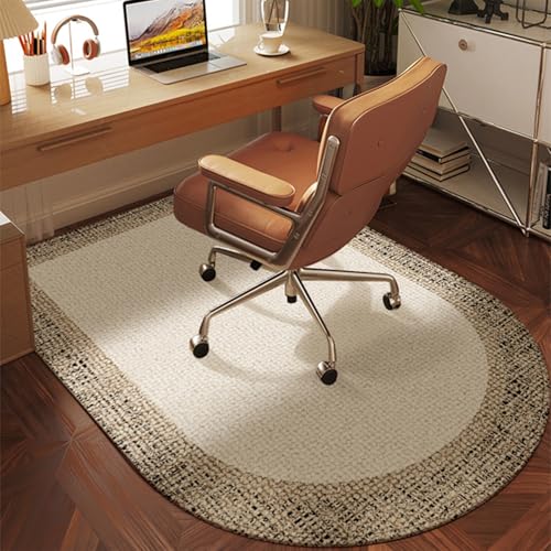 MAAOBR Bodenschutzmatte Bürostuhl, Bodenschutzmatte Teppich für HartböDen Schutzmatte Bürostuhl Unterlage Schreibtischstuhl rutschfest Teppich Büro Kratzfest(Weiß,100x160CM) von MAAOBR