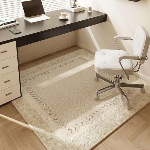 MAAOBR Bodenschutzmatte Bürostuhl Unterlage Teppich Schreibtischstuhl Unterlage Kratzfest rutschfest Bodenschutzmatte Gaming Teppich für Hartböden Büro(Light Green,160x160cm) von MAAOBR